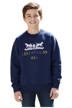 Bluza młodzieżowa Levi's dresowa granatowa
