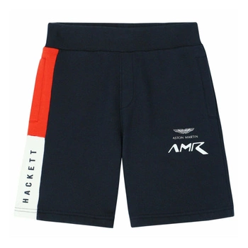 Spodenki chłopięce Aston Martin by Hackett London sportowe granatowe