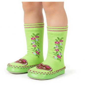 Kapcie Playshoes skarpety dziecięce zielone