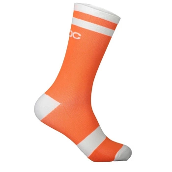 Skarpety POC Lure MTB Long rowerowe pomarańczowe