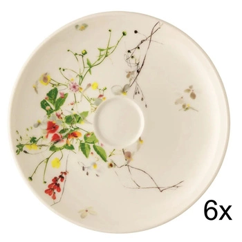 Zestaw 6 talerzyków Rosenthal Brillance królewskie porcelanowe 15,5 cm