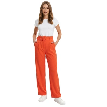 Spodnie damskie Naf Naf Edenia z wysokim stanem proste