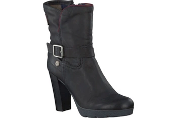 Buty damskie Tommy Hilfiger Denim Clarisa botki skórzane czarne