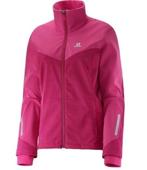 Kurtka damska Salomon Pulse Softshell trekkingowa różowa