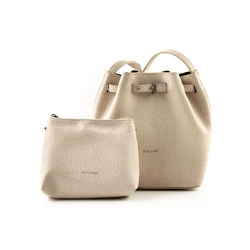 Torebka damska Matt&Nat worek ekoskóra zestaw z kosmetyczką