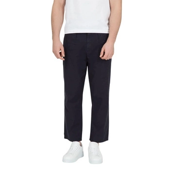 Spodnie męskie Pepe Jeans Bruno granatowe proste materiałowe