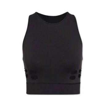 Top damski Adidas by Stella McCartney TruePurpose Seamless Crop Top czarna r. S