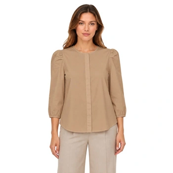 Koszula damska Aware by Vero Moda bluzka elegancka beżowa r. XS