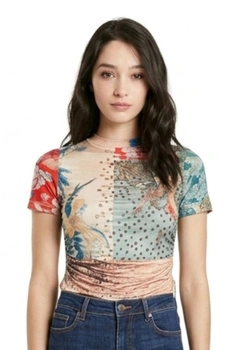 Bluzka damska Desigual Matsue w stylu japońskim