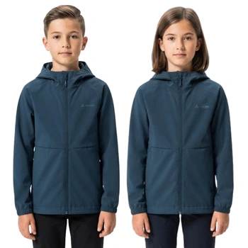 Kurtka dziecięca Vaude Kinich softshell wiatrówka granatowa r. 122/128