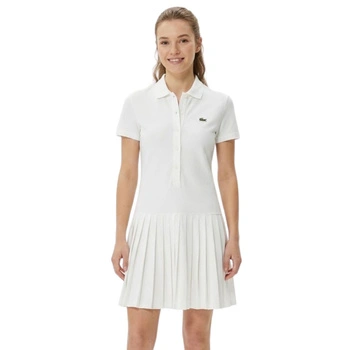 Sukienka damska Lacoste Roland Garros Polo biała rozkloszowana r. XS