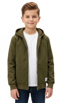 Kurtka chłopięca Dc Shoes Padded ocieplana z kapturem khaki r. 152