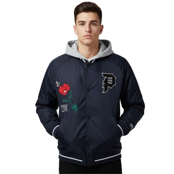 Kurtka męska Primitive Keeper Two-Fer Varsity bomberka z kapturem granatowa