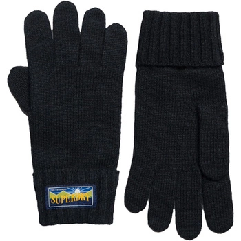Rękawiczki damskie Superdry Vintage Radar 2.0 granatowe wełniane