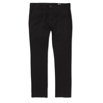 Spodnie męskie Volcom Frickin Slim Chino czarne bawełniane