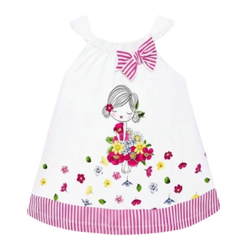 Bluzka dziewczęca Mayoral tunika bawełniana biała