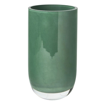 Wazon ze szkła Westwing Rosabella zielony dekoracyjny 28 cm