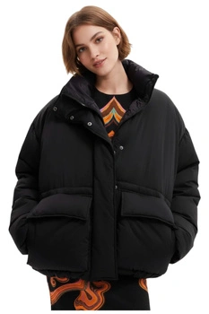 Kurtka damska Desigual Boro zimowa czarna