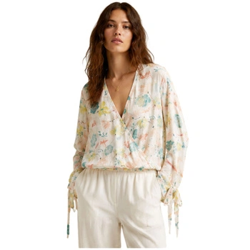 Bluzka damska Undercolors Of Benetton kopertowa w kwiaty r. S