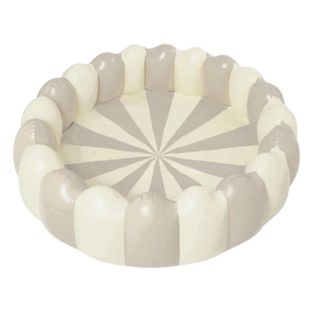 Basen dla dzieci Petites Pommes na wodę kulki dmuchany 160x45 cm szary