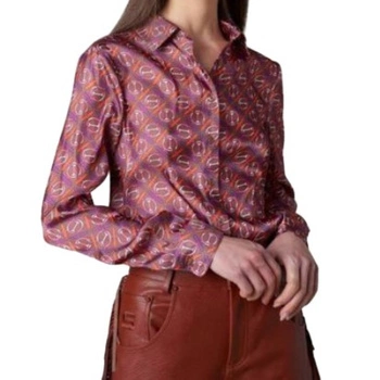 Koszula damska Silvian Heach Arlhoman wzorzysta satynowa