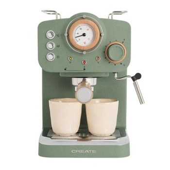 Ekspres kolbowy CREATE Thera Retro do espresso zielony matowy