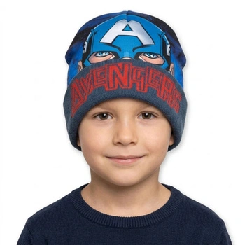 Czapka dla chłopca Marvel Avengers zimowa granatowa r. 52