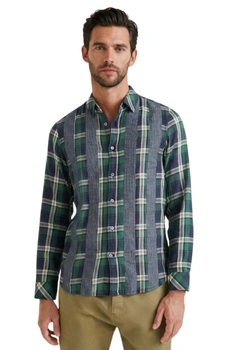 Koszula męska Desigual Xeli flnaleowa w krate