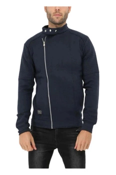 Bluza męska Hopenlife Golf rozsuwana z polarem granatowa