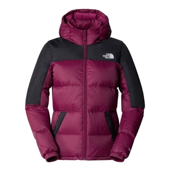 Kurtka damska The North Face Diablo Down Hoodie puchowa bordowa