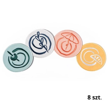 Podkładki stołowe Business&Pleasure pod kubki bawełniane 8 sztuk