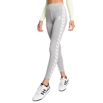 Legginsy damskie Hummel Classic Taped szare