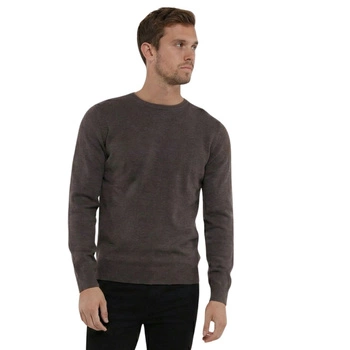 Sweter męski Hopenlife Carlos klasyczny szary