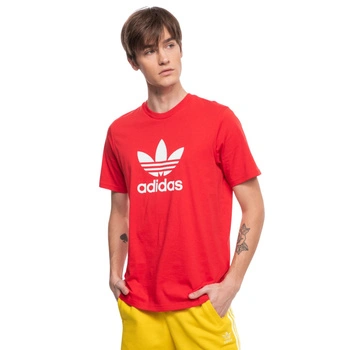 Koszulka męska Adidas Trefoil t-shirt bawełniana sportowa czerwona