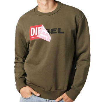 Bluza męska Diesel S-Samy dresowa klasyczna khaki z logo