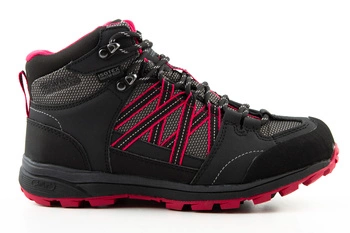 Buty damskie Regatta Samaris II Mid trekkingowe wodoodporne czarno czerwone