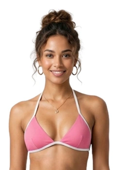 Góra od bikini Dakine Kiki Fixed Triingle strój kąpielowy damski różowy r. L