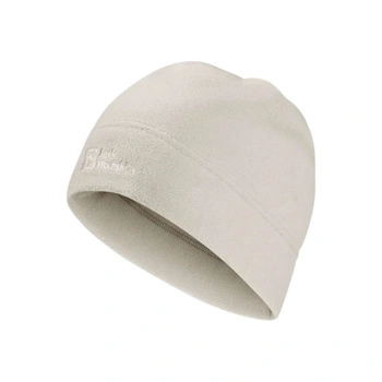 Czapka unisex Jack Wolfskin Real Stuff polarowa beanie zimowa ecru