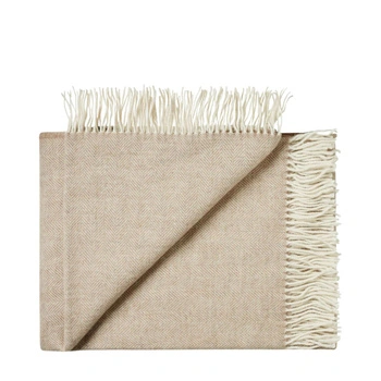 Narzuta na łóżko wełniana  Silkeborg Sevilla wełna merino alpaka 130x190 cm