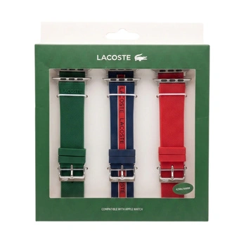 Pasek silikonowy Lacoste do zegarka Apple Watch 42/44 mm zestaw 3 sztuki