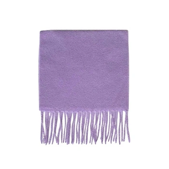 Szalik dziewczęcy Eagle Products Nicky kaszmirowy z frędzelkami 80x22 cm