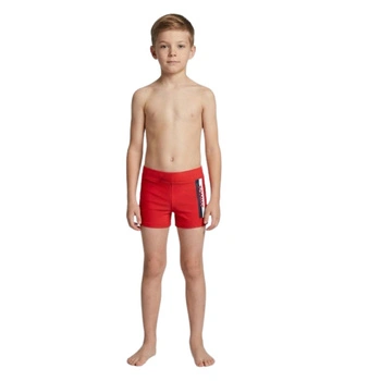 Spodenki chłopięce Tommy Hilfiger Trunk kąpielowe czerwone r. 128