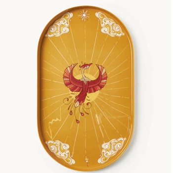 Taca dekoracyjna Mystic Orange metalowa do serwowania