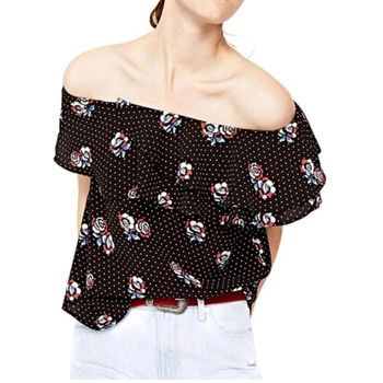 Bluzka damska Pepe Jeans Michelles czarna hiszpanka