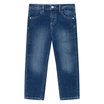 Spodnie dla dziecka Guess Blue Denim jeansowe dziecięce bawełniane r. 62