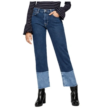Spodnie Pepe Jeans Grace jeansy 7/8 szerokie r. W27