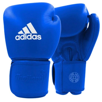Rękawice Adidas Adidas Pro 200 Muay Thai bokserskie skórzane niebieskie