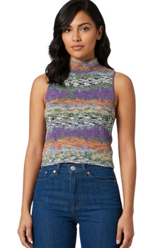 Top damski Desigual Ottawa dzianina multikolor r. M