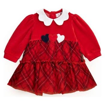 Sukienka dziewczęca Original Marines w kratkę czerwona