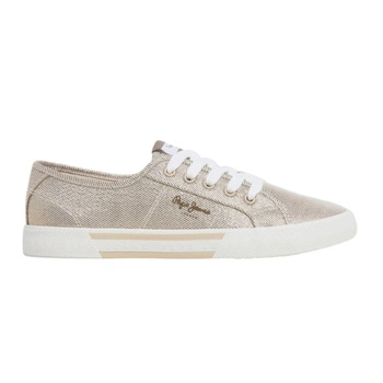 Espadryle damskie Pepe Jeans Brady Party trampki metaliczne